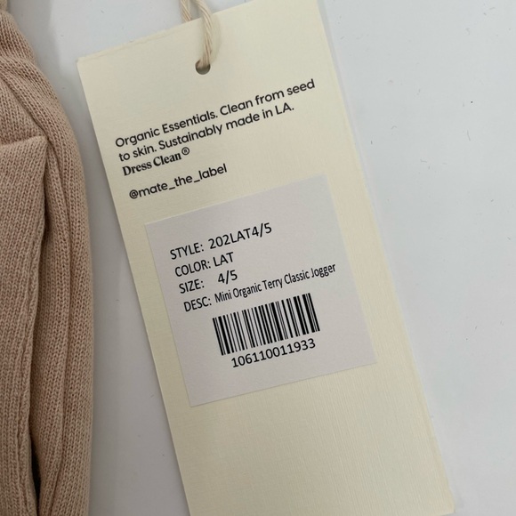 NEW! Mate the Lable Terry Classic Jogger - Picture 8 of 12